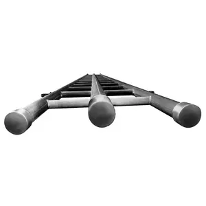 Three Rail Straight Ladder Support