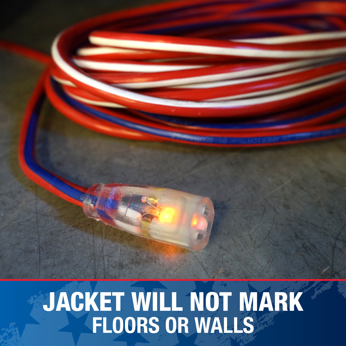 SOUTHWIRE 50-Foot Contractor Grade Extension Cord, Lighted End SJTW - Image 4